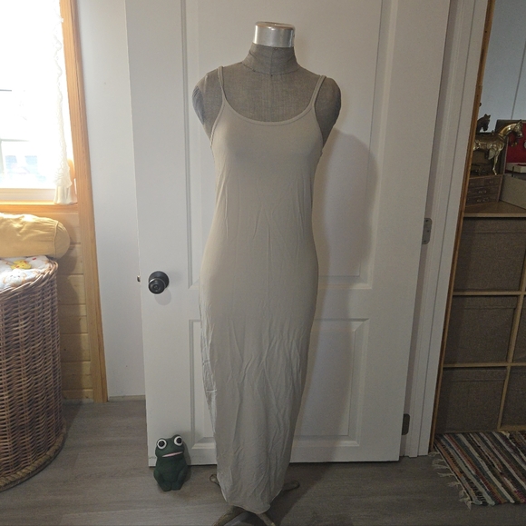 NWT James Perse Gray Taupe Cami Slip Dress, SIZE 1/S - Picture 2 of 12
